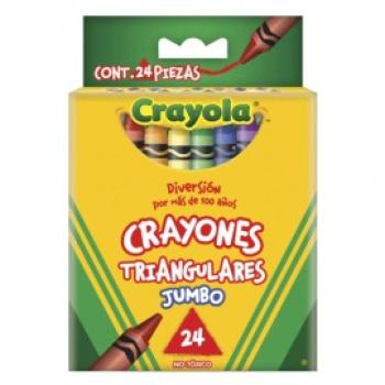 CRAYON BACO TRIANGULAR JUMBO C/24