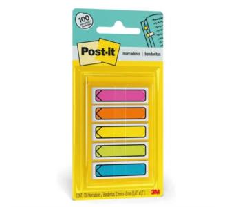 Banderitas 3M Post-it 684-ARR2 Flecha Neón 12mmx43mm 5 Blocks C/20 Banderitas