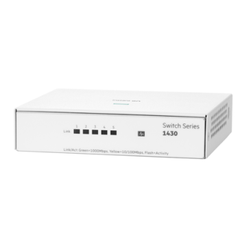 Switch Aruba Instant On 1430 5G No Administrable 5 Puertos Gigabit Plug And Play Fanless Modelo R8R44A