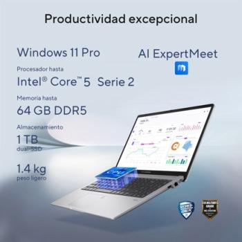 Laptop Asus ExpertBook Essential P1403CVA Intel Core 5 210H DDR5 16GB 512GB windows 11 pro