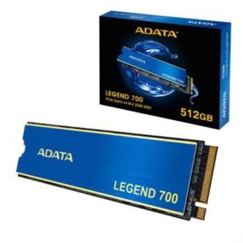Unidad de Estado Sólido Adata Legend 700 Disipador 512GB PCIe Gen3 Color Azul