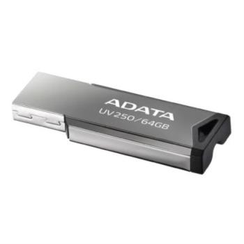Memoria USB ADATA 64GB UV250 Color Plata Metalica 2.0