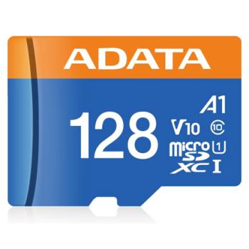 Memoria Micro SD Adata 128GB /V10 F HD / Clase 10 A1/ Azul