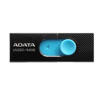 Memoria USB Adata 64 GB UV220 2.0 Color Negro-Azul