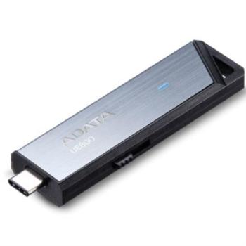 Memoria USB Adata 256 GB UE800 Flash Drive Tipo C 3.2 Color Plata Metálica
