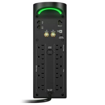 Gaming Back UPS 1500VA 3 USB Charging Ports AVR 120V 60Hz