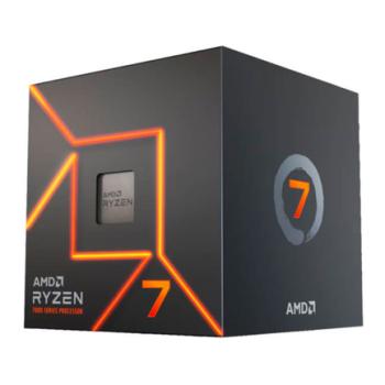 Procesador AMD Ryzen 7 7700 3.8GHz hasta 5.3GHz 32MB 65W 8 Cores 16 Threads Socket AM5 con Gráficos con Disipador