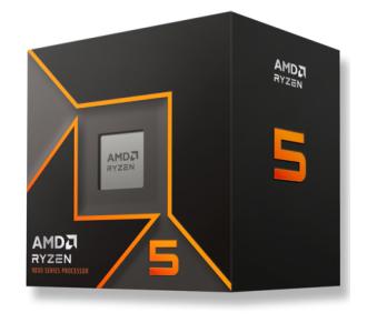 Procesador AMD Ryzen 5 9600 3.8GHz hasta 5.2GHz 32MB 65W 6 Cores 12 Threads Socket AM5 con Gráficos con Disipador