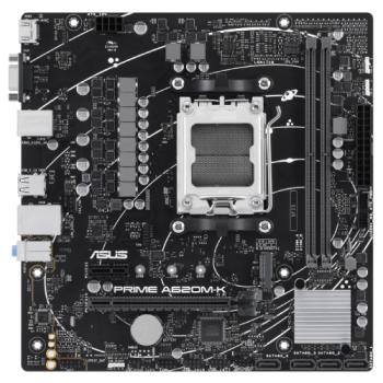 Tarjeta Madre Asus PRIME A620M-K 2xDDR5 96GB 6400Mhz HDMI VGA PCIe 4.0 M.2 S AM5 Ryzen mATX