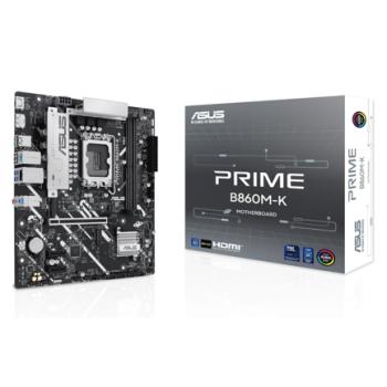 Tarjeta Madre ASUS Prime B860M-K DDR5 S 1851 mATX 128GB DDR5 PCIe 5.0 1xPCIe 4.0 M.2 Aura Sync
