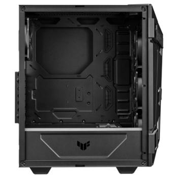 Gabinete ASUS TUF Gaming GT301 Midi-Tower ATX/Micro-ATX/Mini-ITX USB 3.0 sin Fuente 4 Ventiladores Instalados Negro