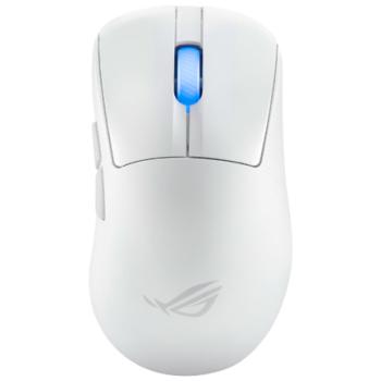 Mouse Asus Inalámbrico Gamer P714 ROG Keris II Ace 42000 DPI USB 2.0 Tipo C RF 2.4GHz BT 5.1 Color Blanco