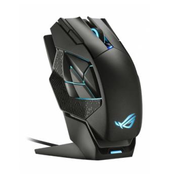 Mouse Gamer Asus P707 ROG Spatha X Ergonomico 19.000 DPI Inalambrico/Alambrico Color Negro