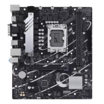 Tarjeta Madre Asus PRIME B760M-K D4 2xDDR4 64GB 5333Mhz PCIe 4.0 M.2 1xHDMI 1xVGA S 1700 13th Gen mATX