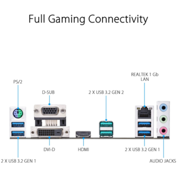 Tarjeta Madre Asus PRIME B550M-K AM4 128GB 4xDDR4 HDMI VGA DVI