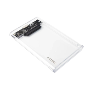 Carcasa de Disco Duro Acteck HDD 2.5 Armor Clear HC430 USB Micro B SATA 2 TB USB A 3.0 5 Gbps