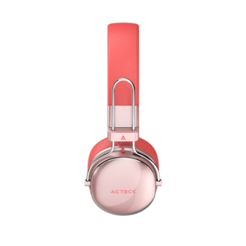Audífonos Inalámbricos Acteck Over Ear Luxe Chic HP710 Recargables Elite Salmon