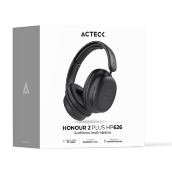 Audífonos Inalámbricos Acteck Over Ear Honour 2 Plus HP626 Negro