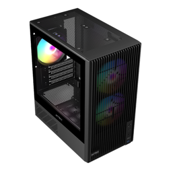 Gabinete Acteck Compact Mini Torre Zyron GC606 Negro
