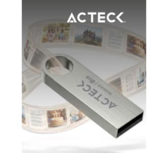 Memoria Acteck USB 8 GB Nomad Metal MUF8000 USB 20 lectura 25 MBs escritura 5 MBs color plata