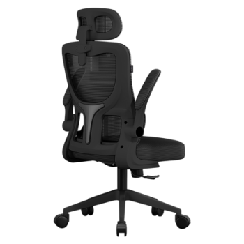 Silla de Oficina Acteck Flux Prime EC636HR/Soporta 100kg Inclinación 120/Reposabrazos 90/Negro -Malla Negra