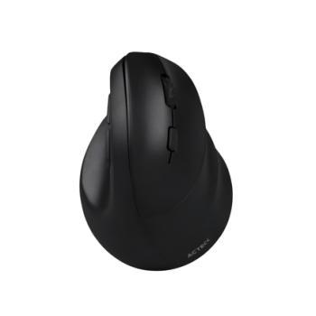 Mouse Vertical Virtuos Acteck Fitt MI520/2.4GHz+2Modos BT/Hasta 2400DPI/7Botones/Ergonómico/Recargable/Advanced Negro