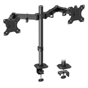 Soporte articulado Acteck doble monitor 17 a 32 pulgadas hasta 9 kg VESA 75x75 100x100 Enforce Zone SM490
