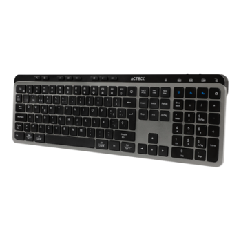 Teclado Multidispositivo Acteck Inspire Krea TI755/2.4MHz+2modosBT Elite Negro-Gris