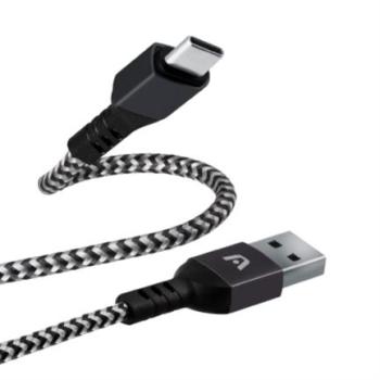 Cable Argomtech Tipo-C a USB 2.0 Nylon Trenzado Dura Form Color Negro