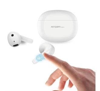 Audífonos Argomtech Skeipods E55 Inalámbricos Control Táctil Color Azul