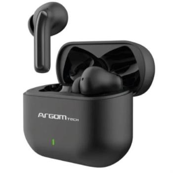 Audifonos Argomtech Inalámbricos Skeipods E85 Control Táctil Resistente al Agua Carga Rápida Bluetooth 5.3 Color Negro