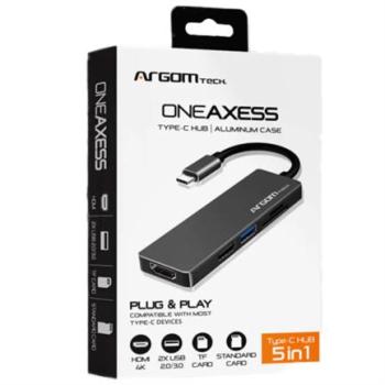 Hub Argomtech One Axess 5 en 1 Tipo C