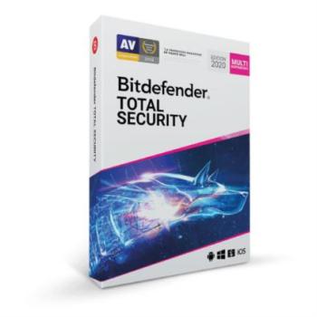Licencia Antivirus Bitdefender ESD Total Security MD 1 Año 5 Usuarios