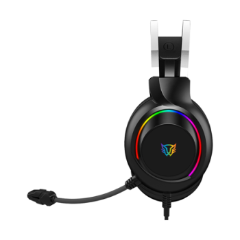 Audífonos Gamer Acteck Hesix II HS688 Alámbricos Over Ear Bocinas 50mm Mic Fijo Azender Negro