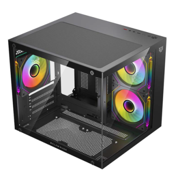Gabinete Gamer Balam Rush Compact Mini Torre Tank Glow Plus 3700 Negro