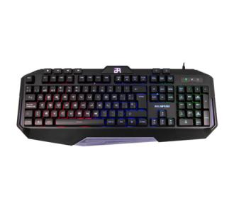 Teclado Gamer Balam Rush Membrana Gunfire KG330 100 USB / LED / USB / Azender Negro