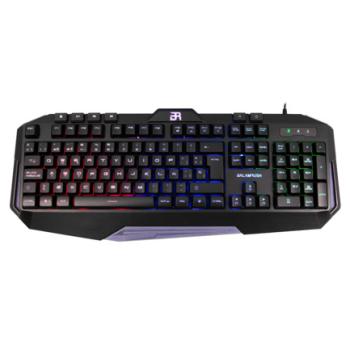 Teclado Gamer Balam Rush Membrana Gunfire KG330 100 USB / LED / USB / Azender Negro