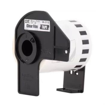 Cinta Etiquetadora Brother DK2113 Continua Transparente 62mmx15.2m