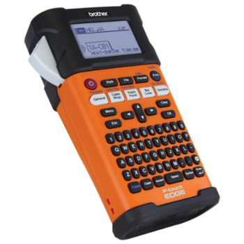 Rotulador Industrial Brother P-Touch Edge PT-E300 Profesional Batería Recargable Transferencia Térmica Laminada