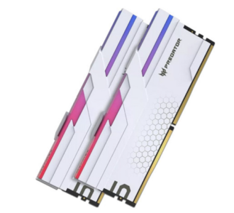 Memoria RAM Biwin Predator Hermes RGB DDR5 6000MHz 32GB (2x16GB) Color Blanca