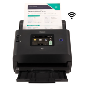 Escaner Canon imageFORMULA DR-S350NW de 50ppm y Capacidad de 50 Hojas con WIFI