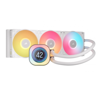 Enfriamiento liquido Corsair iCUE LINK TITAN 360 RX LCD 360mm 1851 1700 AM4 AM5 Blanco
