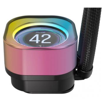 Corsair iCue Link H100I LCD RGB Enfriamiento Líquido para CPU 2x 120mm hasta 2400RPM Negro