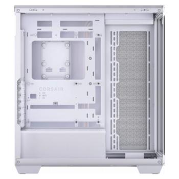 Gabinete Corsair 3500X Semi Tower EATX ATX mATX ITX Cristal Templado Sin Fuente Sin Fan Cables Ocultos Color Blanco