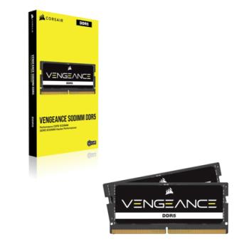 Memoria RAM Corsair Vengeance 16GB DDR5 5600Mhz SODIMM Negro CL48 CMSX16GX5M1A5600C48