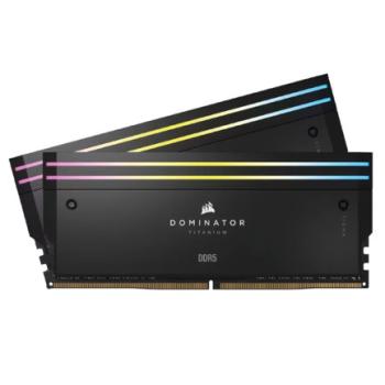 Memoria RAM Corsair Dominator Titanium RGB 48GB (2x24GB) 7000Mhz DDR5 UDIMM XMP Color Negro CL36