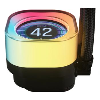 Enfriamiento Líquido Corsair iCUE LINK TITAN 240 RX LCD 240mm 1851 1700 AM4 AM5 Negro