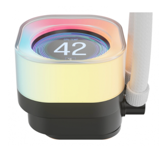 Enfriamiento Líquido Corsair iCUE LINK TITAN 240 RX LCD 240mm 1851 1700 AM4 AM5 Blanco