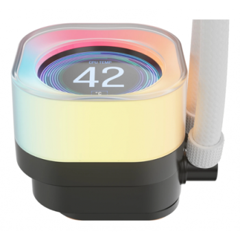 Enfriamiento Líquido Corsair iCUE LINK TITAN 240 RX LCD 240mm 1851 1700 AM4 AM5 Blanco