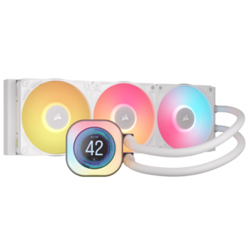 Enfriamiento liquido Corsair iCUE LINK TITAN 360 RX LCD 360mm 1851 1700 AM4 AM5 Blanco